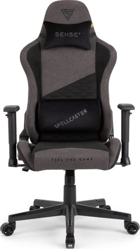 Hráčska stolička, sedačka SENSE7 Spellcaster, kreslo Senshi edition šedá.