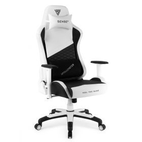   Hráčska stolička, kreslo SENSE7 Spellcaster Senshi Edition XL biela.