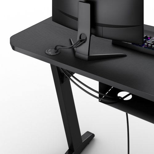 Herný stôl, SENSE7 Nomad Basic, 140×60 cm čierny