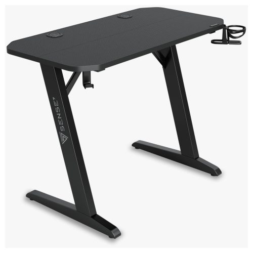 Herný stôl SENSE7 Nomad Basic, 100×50 cm čierny uhlík.