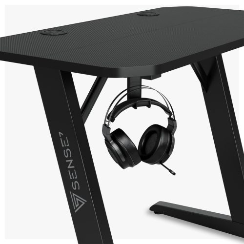 Herný stôl SENSE7 Nomad Basic, 100×50 cm čierny uhlík.