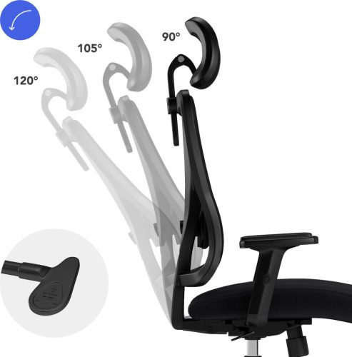 Ergonomický kancelársky stôl SENSE7 Tone black