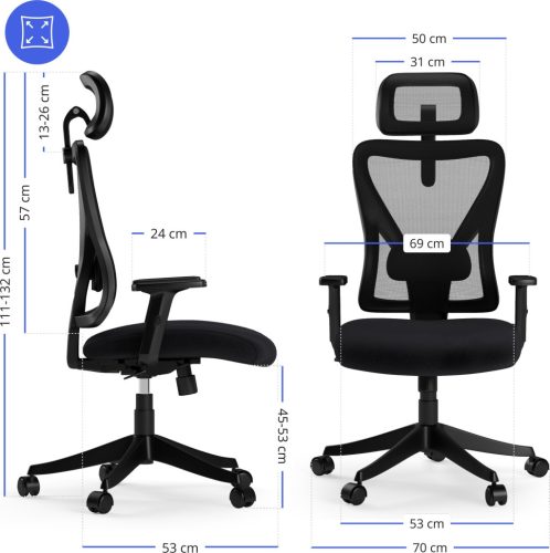 Ergonomický kancelársky stôl SENSE7 Tone black