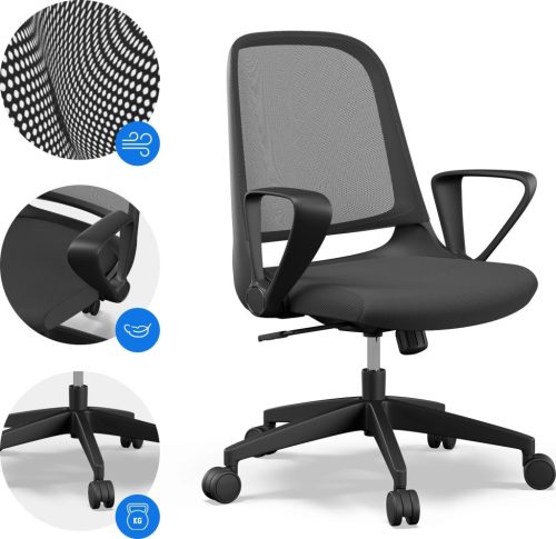 Kancelárska stolička SENSE7 Sopty čierna 