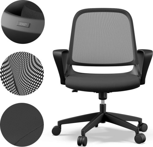 Kancelárska stolička SENSE7 Sopty čierna 