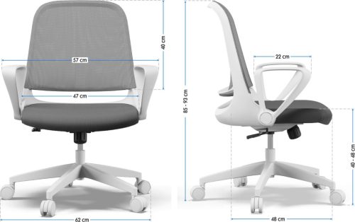 Kancelárska stolička SENSE7 Sopty sivá
