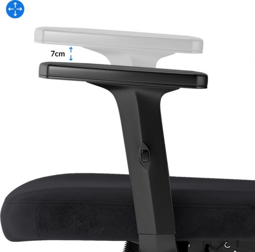 Sense7 Veno Ergonomická kancelárska otočná stolička čierna