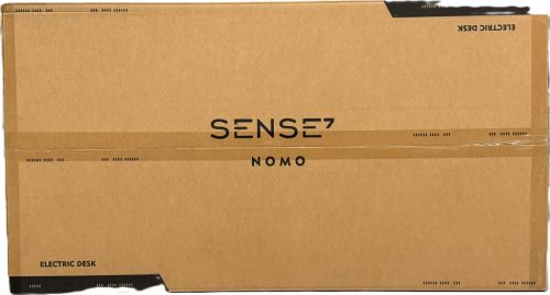 SENSE7 NOMO výškovo nastaviteľný elektrický stôl, 120x60cm USB, RGB, biela