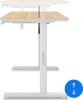 Newai výškovo nastaviteľný elektrický stôl, 120x60cm,béžový