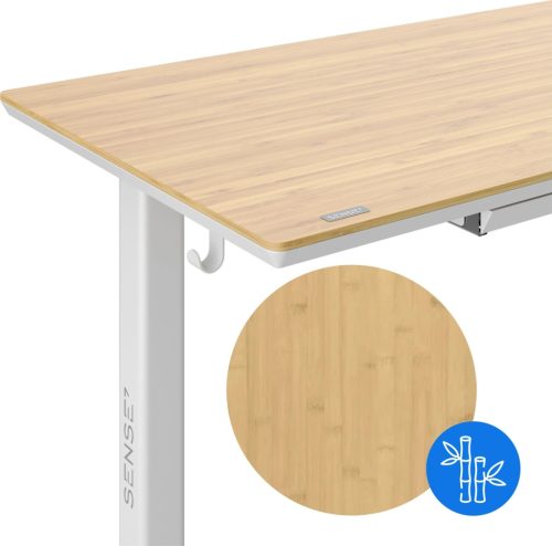 Newai výškovo nastaviteľný elektrický stôl, 120x60cm,béžový