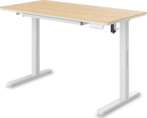 Newai výškovo nastaviteľný elektrický stôl, 120x60cm,béžový