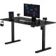 SENSE7 Výškovo nastaviteľný elektrický stôl Nojo 140x60 cm čierny