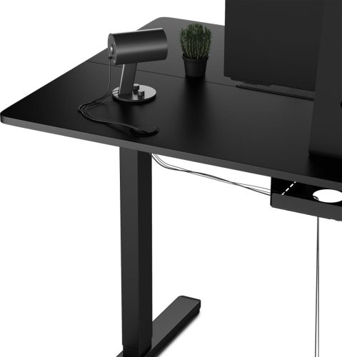 SENSE7 Výškovo nastaviteľný elektrický stôl Nojo 140x60 cm čierny
