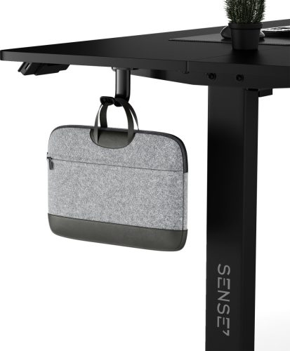 SENSE7 Výškovo nastaviteľný elektrický stôl Nojo 140x60 cm čierny