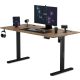 SENSE7 Výškovo nastaviteľný elektrický stôl Nojo 140x60cm čierny dub