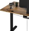 SENSE7 Výškovo nastaviteľný elektrický stôl Nojo 140x60cm čierny dub