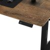 SENSE7 Výškovo nastaviteľný elektrický stôl Nojo 140x60cm čierny dub
