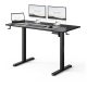 Výškovo nastaviteľný písací stôl Nojo Light 120 cm x 60 cm čierna
