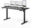 Výškovo nastaviteľný písací stôl Nojo Light 140 cm x 60 cm čierna