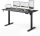 Výškovo nastaviteľný písací stôl Nojo Light 140 cm x 60 cm čierna