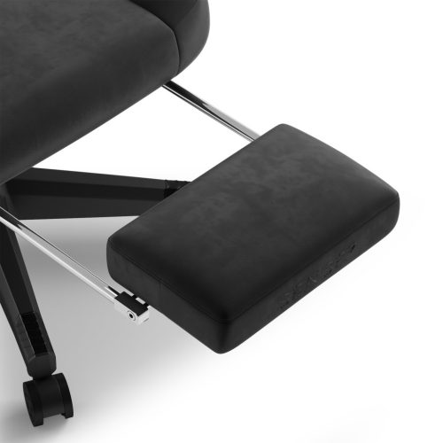 SENSE7 Herná stolička DEVON, čierna alcantara