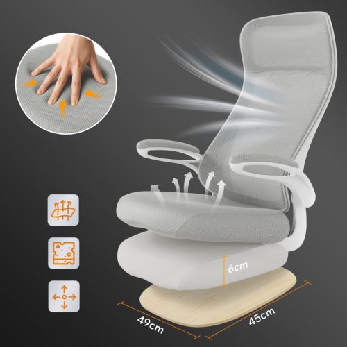 Ergonomická otočná stolička Revo sivá