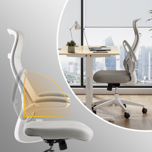 Ergonomická otočná stolička Revo sivá