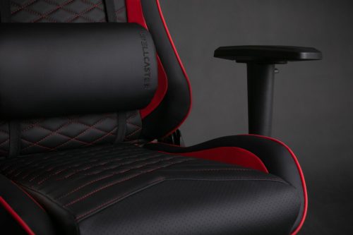 Hráčska stolička SENSE7, kreslo Spellcaster, čierna a červená.