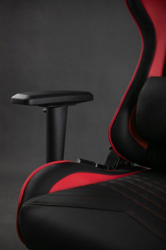 Hráčska stolička SENSE7, kreslo Spellcaster, čierna a červená.