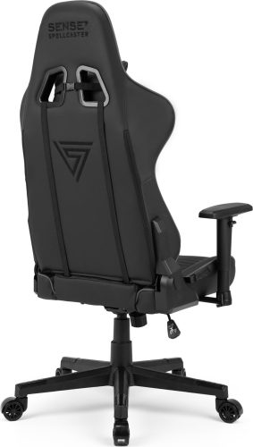 Hráčska stolička SENSE7, kreslo Spellcaster čierno-sivé.