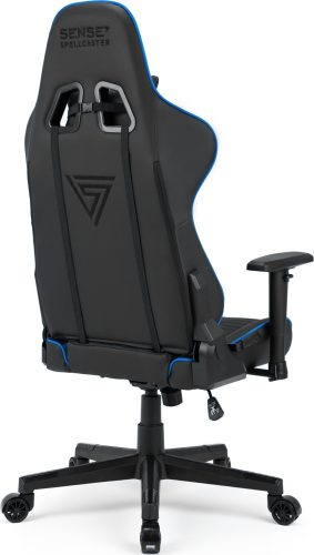 Hráčska stolička SENSE7, kreslo Spellcaster, čierna modrá.