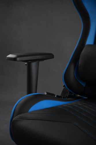 Hráčska stolička SENSE7, kreslo Spellcaster, čierna modrá.