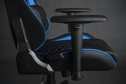 Hráčska stolička SENSE7, kreslo Spellcaster, čierna modrá.