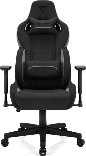 Herná stolička Sense7 Sentinel, čierna a šedá