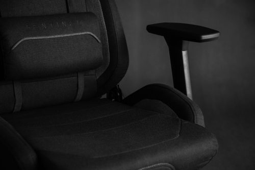 Herná stolička Sense7 Sentinel, čierna a šedá