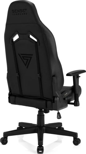 Hráčska Stolička Sense7 Vanguard koža, čierna