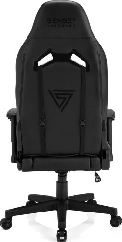 Hráčska Stolička Sense7 Vanguard koža, čierna