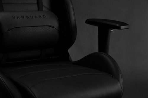 Hráčska Stolička Sense7 Vanguard koža, čierna