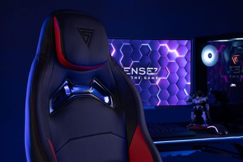 Hráčska Stolička Sense7 Vanguard čierno-červená