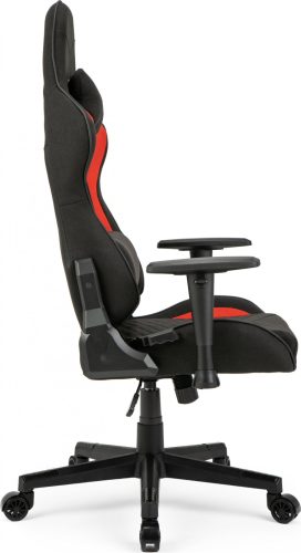 Hráčska stolička, SENSE7 Spellcaster, látkové kreslo čierno-červené.