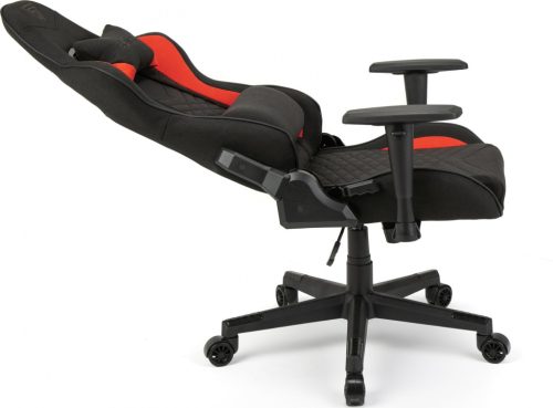 Hráčska stolička, SENSE7 Spellcaster, látkové kreslo čierno-červené.