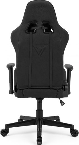 Hráčska stolička, látkové kreslo SENSE7 Spellcaster čierne.