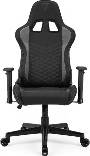 Hráčska stolička, látkové kreslo SENSE7 Spellcaster čierne.