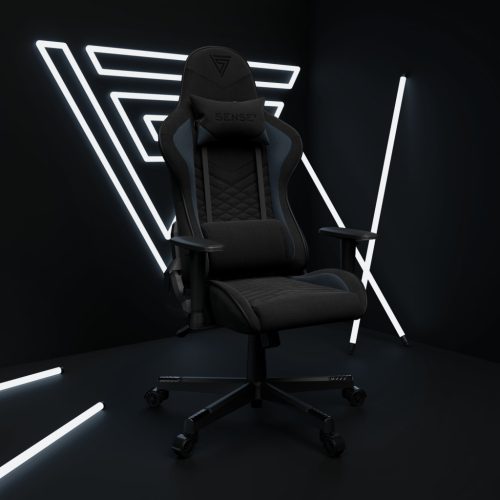 Hráčska stolička, SENSE7 Spellcaster Soviet kreslo-čierno-modré.