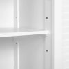 Vasagle Kúpeľňová skrinka pod umývadlo s dvojkrídlovými dvierkami, biela 60x30x60cm