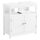 Vasagle Kúpeľňová skrinka pod umývadlo, s dvoma dvierkami, škandinávsky štýl, matná biela 60x30x60cm