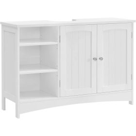 Vasagle Kúpeľňová skrinka pod umývadlo, biela.