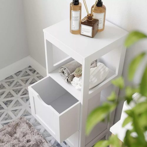 Vasagle Samostatne stojaca komoda, biela.