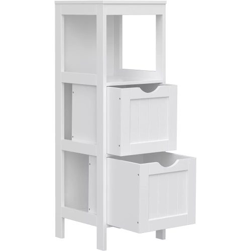 Vasagle Samostatne stojaca komoda, biela.