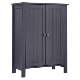 Kúpeľňová skrinka, 2-dverová, sivá 60x30x80cm